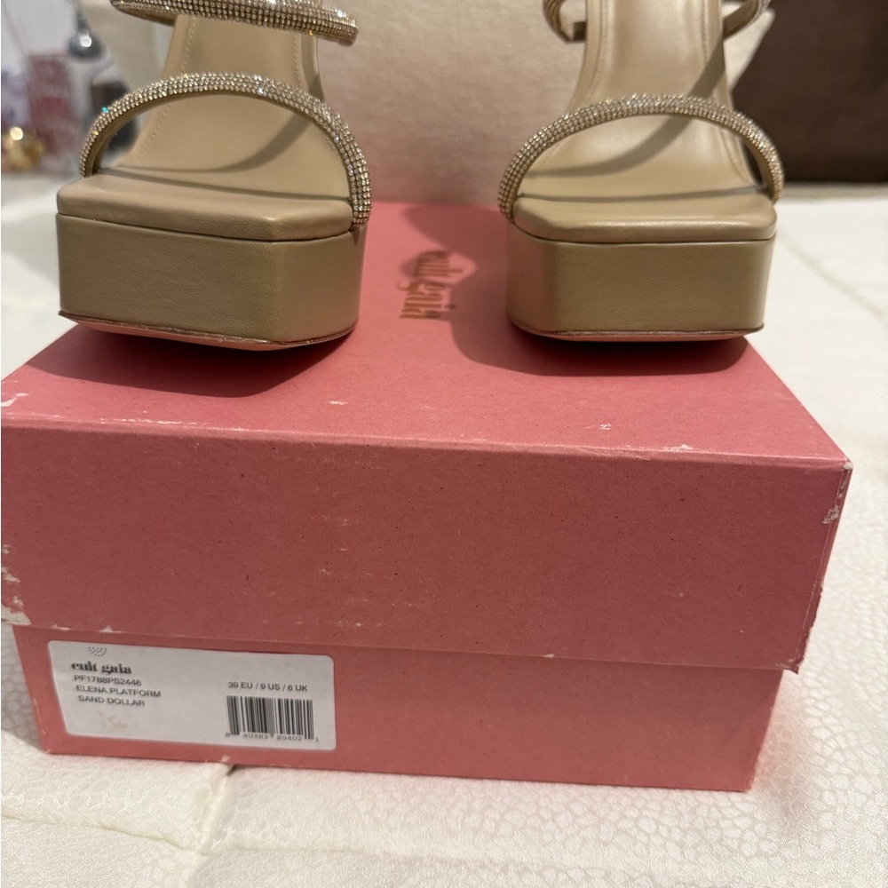 Cult Gaia Tan Platform Heels - Picture 5 of 5